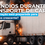 Incêndios durante transporte de cargas